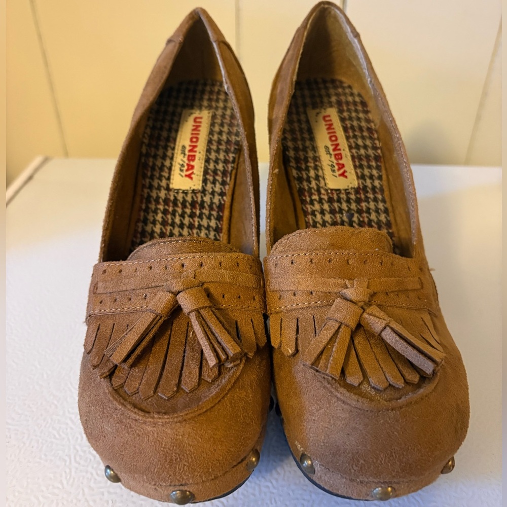 Vintage Unionbay Chunky Heeled Loafers